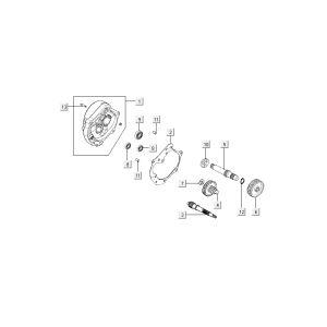 Denti - Trasmissione Kymco Like TT 4 tempi nero lucido 2015