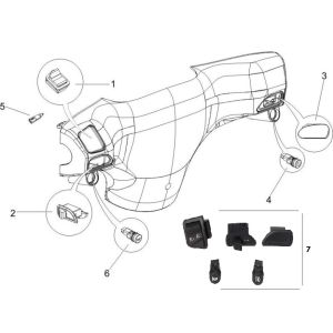 Interruttori - pulsanti Piaggio Zip 2000 4 tempi AC