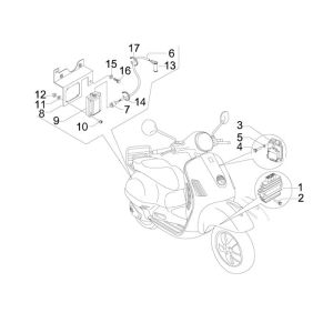 Interruttori - pulsanti Vespa LX 50 4 tempi 4V 45km/h