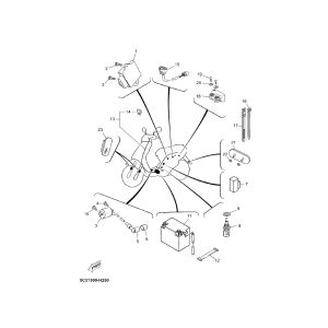Batteria - Bobina di accensione - Ricambi elettrici Yamaha Neo's 4-stroke 2008 → electrical-parts-agility-16+-4t-125-mat-metallic-light-blue