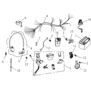 Parti elettriche AGM Ape 50 nere