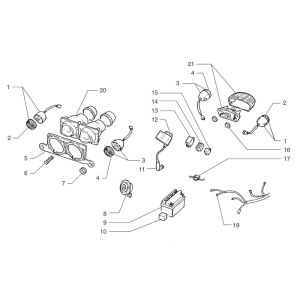 Ricambi elettrici Beta ARK-Tribe 50 2-stroke AC bianco 2009 25km/h