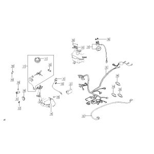 Parti elettriche Kymco Agility 12" 125 blu