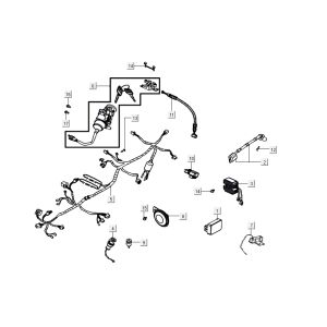 Ricambi elettrici Kymco Agility 16'+ 4-stroke argento metallizzato opaco