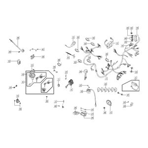 Parti elettriche Kymco Xciting 400i nero opaco