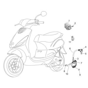 Ricambi elettrici Piaggio Zip 2000 4-stroke AC