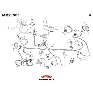 Ricambi elettrici Rieju MRX blue 2006 a 2 tempi