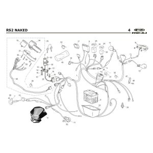 Parti elettriche Rieju Rs2 Naked blue 2009 2 tempi