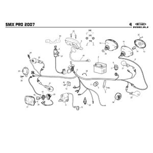 Ricambi elettrici Rieju SMX pro black 2008 2 tempi