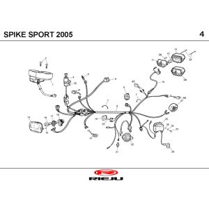 Ricambi elettrici Rieju Spike blue 2005 a 2 tempi