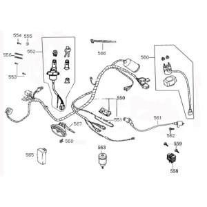 Parti elettriche Turbho RL 125 silver
