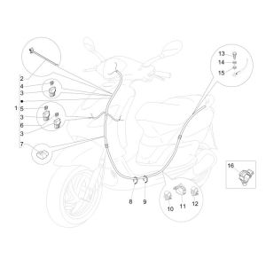 Cablaggio Piaggio New Fly 4 tempi 4V
