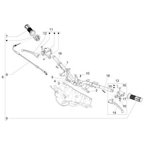 Volante - Componenti sterzo Vespa Primavera 50 4 tempi 4V