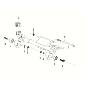 Engine bracket Peugeot Django 125 EFI E5 2021-2022