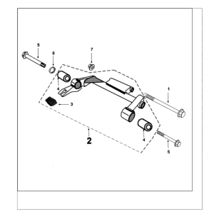 Engine bracket Peugeot Tweet 125 EFI YO N SBC E4 2018-2020