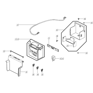 Batteria Kymco Xciting 500R EVO