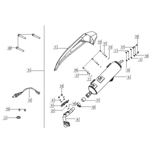 Scarico ABS Kymco New Downtown 350i