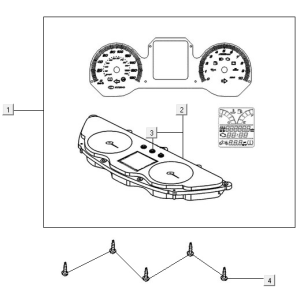 Contachilometri - Cockpit - Cavo tachimetro Kymco New Downtown 350i ABS