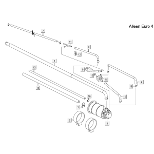Filtro a carbone - Tubi ABS Kymco New Downtown 350i