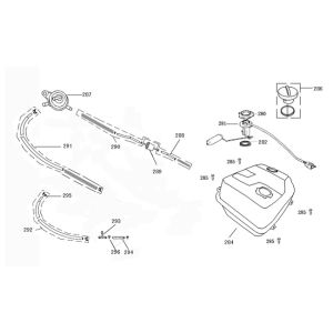 Serbatoio carburante - Galleggiante serbatoio - Valvola a vuoto BTC F22