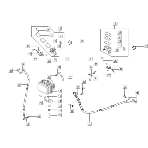 Cilindro del freno - Tubo del freno - Modulo ABS Kymco New Downtown 350i ABS