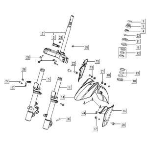Forcella anteriore Kymco New Downtown 350i ABS