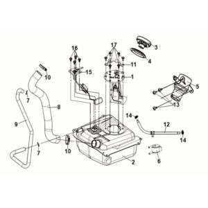 Fuel Tank Sym Symphony ST 125i LC E5