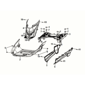 Pannello da pavimento - copertura centrale Sym Orbit III 50 E5