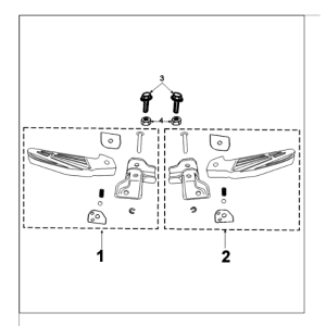 Footrest Peugeot Tweet 125 EFI YO N SBC E4 2018-2020