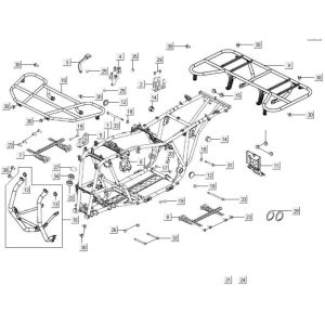 Parti del telaio Kymco MXU 500