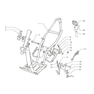 Telaio Beta Ark-k 50 2 tempi LC rosso 2006
