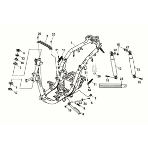Telaio - cuscino RR. Sym E-MIO