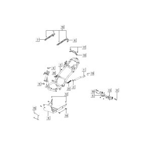 Telaio Kymco Agility 10' 4 tempi Sporty arancione