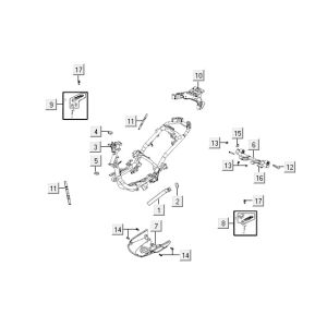 Telaio Kymco VP50 4 tempi Actecho in argento