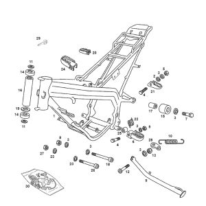 Telaio Derbi Senda R modello vecchio