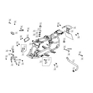 Telaio Kymco Maxxer 90 Nero