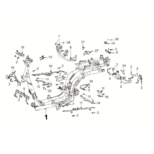 Frame Peugeot Django 125 EFI E5 2021-2022