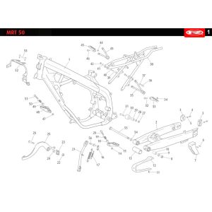 Telaio Rieju MRT SM bianco 2010 a 2 tempi