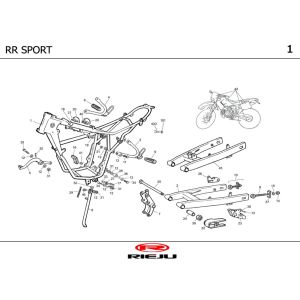 Telaio Rieju RR Sport nero 2002 2 tempi