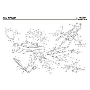 Telaio Rieju Rs2 Naked blu 2009 2 tempi