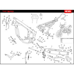 Telaio Rieju Tango blu 2008 a 2 tempi