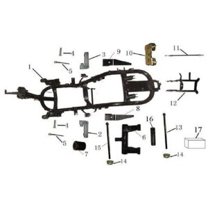 Parti del telaio AGM LX bianche