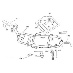 Parti del telaio AGM R8
