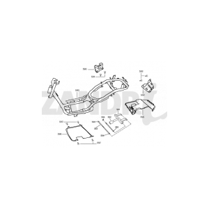 Parti del telaio Santini Capri 125 in argento