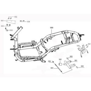 Parti del telaio Benzhou ZN50QT-36 crema