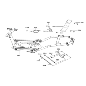 Parti del telaio Neco Lola grigio crema