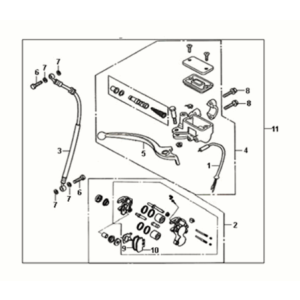 Pompa freno anteriore Sym Fiddle III 50 E3