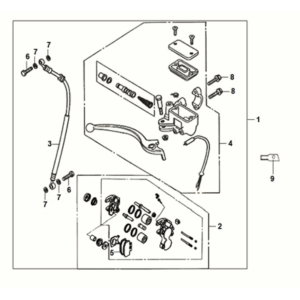 Pompa freno anteriore Sym Orbit III 50 E5