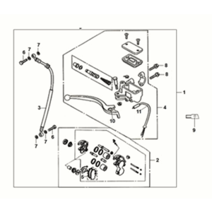 Pompa freno anteriore Sym X-Pro 50 E5