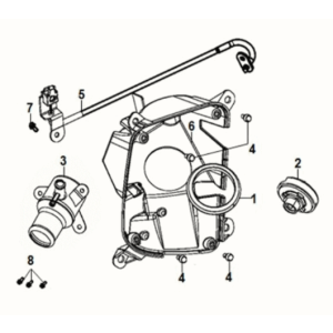 Front inner tray Sym Fiddle IV 125i LC ABS E5 2020-2021